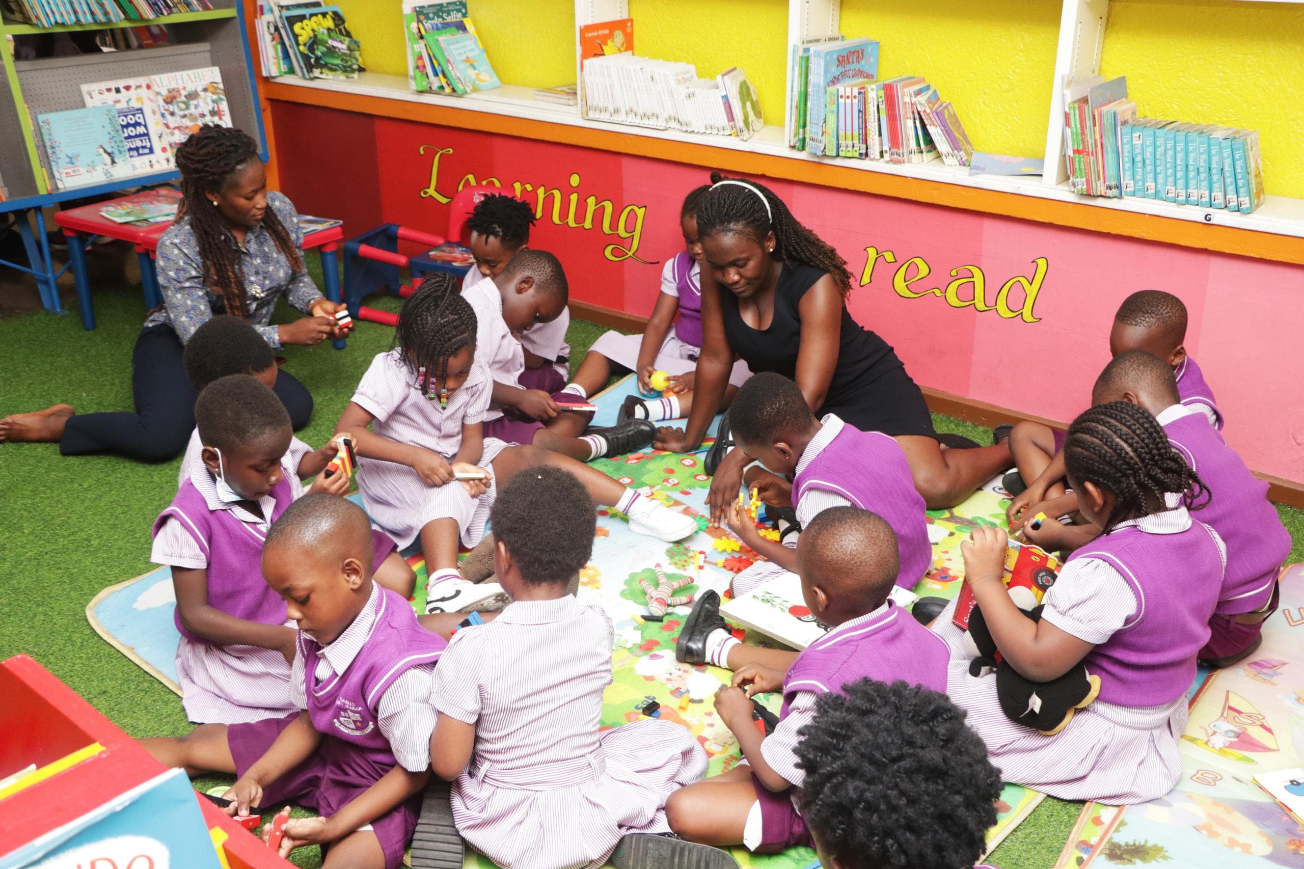HABIS pupils enjoying activities at the Ghana Library Authority