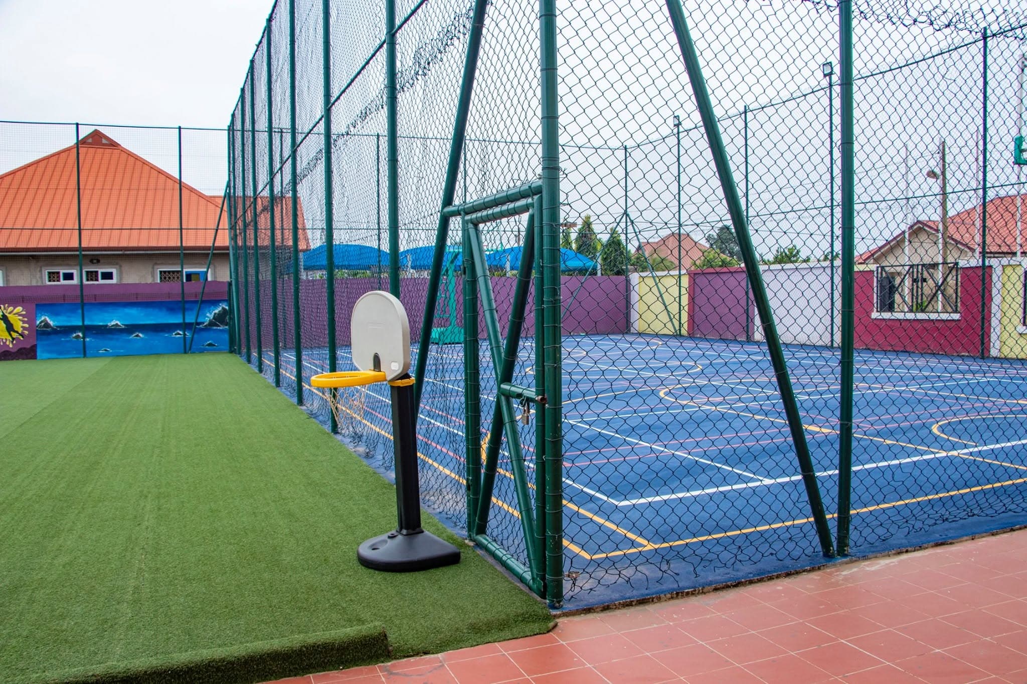 The multi-purpose sports court